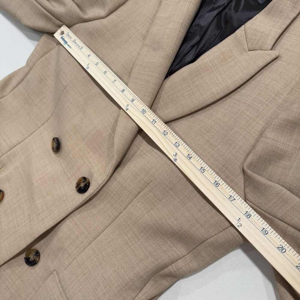 Zara Man Overcoat Blazer Brown Tan Men's L Bottom Closure - Picture 12 of 14